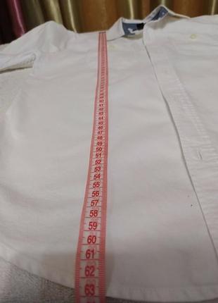 Белая котоновая супер стильная рубашка6 фото