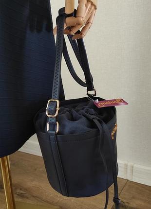 Сумка цилиндр ведро на завязках