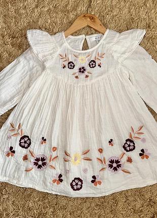 Муслінова вишита сукня miso
