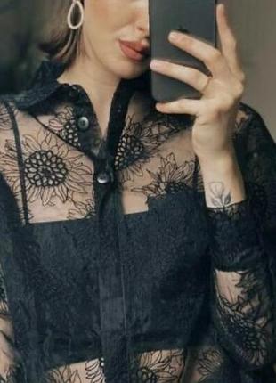 Блуза з органзи 🖤🔝