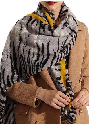 Шарф тигровый палантин zara