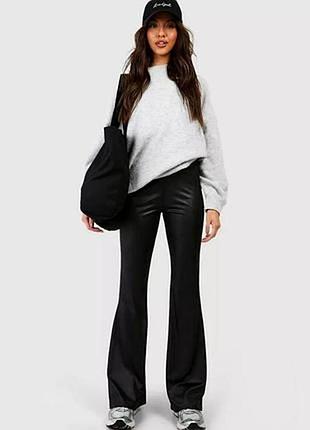 Стильні штани лосини в кльош на флісі для дівчинки підлітка