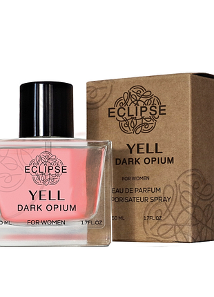 Eclipse женский парфюм yell dark opium 50ml (образный к black opium for women)