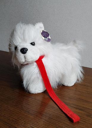 Игрушка собака с поводком cuddles time с этикеткой