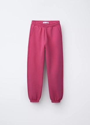 Плюшеві штани-джогери zara
