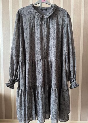 Сукня в зміїний принт yours 34/36 батал