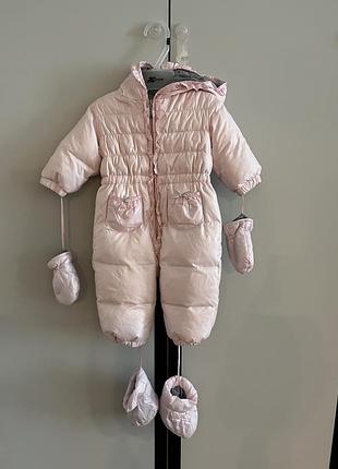 Зимовий комбінезон на пуху peper moon 68 6-9 м