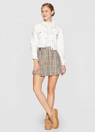 Вкорочена джинсова куртка stradivarius🌿