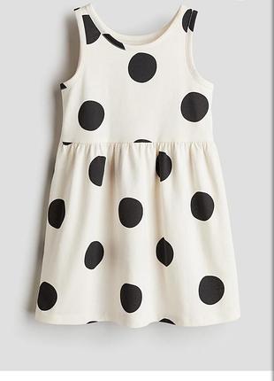 Бавовняна дитяча сукня з візерунком h&m  розмір 110/116