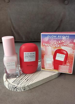 Набор для гладкой кожи glow recipe smooth skin sailing set (strawberry bha + watermelon glow)
