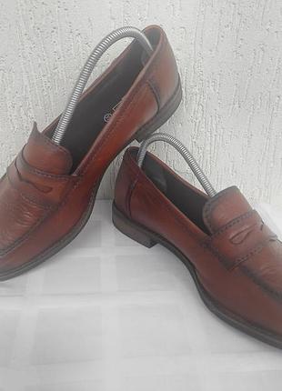 Кожанние туфли-лофери 5th avenue р.39