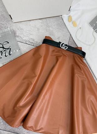 Спідниця еко шкіра
