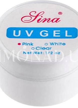 Моделирующий гель для ногтей lina uv gel pink 14 мл