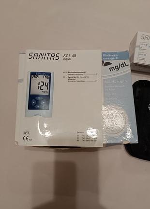 Глюкометр sanitas sgl40mg/dl.