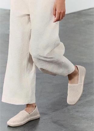 Еспадрильї балетки текстиль zara 39