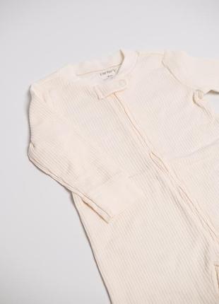 Молочный слип в рубчик от carters