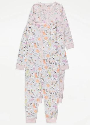 George комплект человечков 2 шт слип поддева человечек пижама cloud без стоп