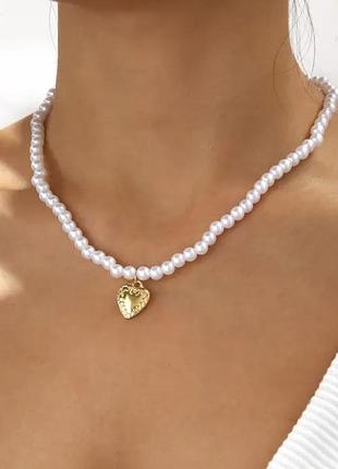 Распродажа 💛💙 ожерелье с подвеской-кулоном сердечком