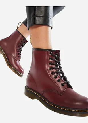 Женские демисезонные высокие ботинки dr. martens