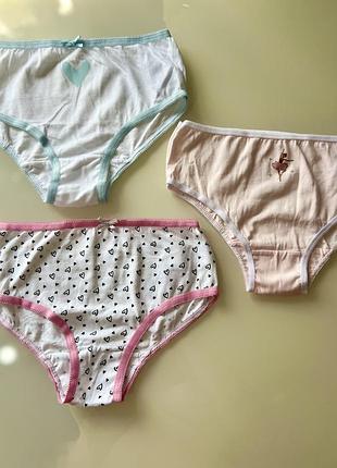 Дитячі трусики для дівчинки набір 8-9 років