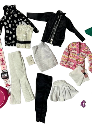 Набір одягу для ляльок типу барбі в сумочці (1340)