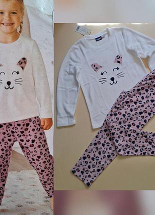 Флисовая пижама lupilu 110-116