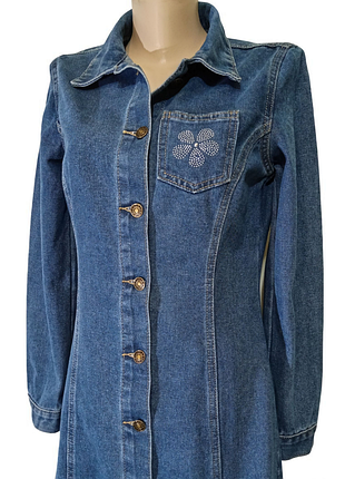 Джинсове плаття з довгими рукавами. 3