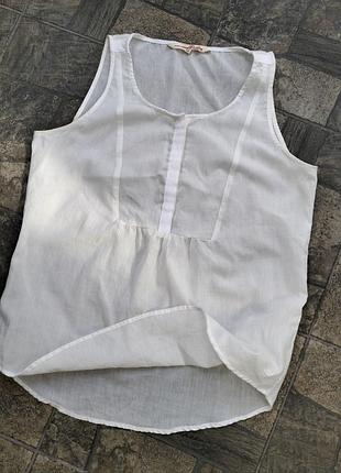 Біла майка блуза tom tailor