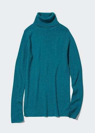 Шерстяной гольф в рубчик uniqlo