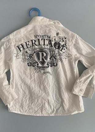 Льняна рубашка сорочка rebel на хлопчика 3 роки