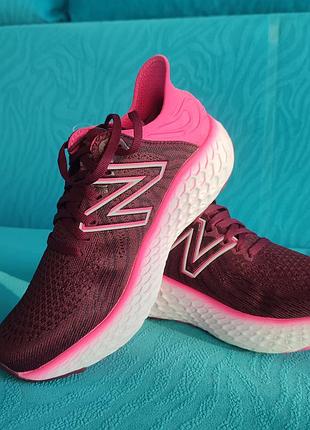 Новые розовые кроссовки new balance fresh foam 1080 v11 мягкая беговая модель г. 37