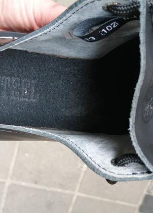 Туфлі оксфорди броги steel стіли металевий носок стіл шкіра стильне взуття4 фото