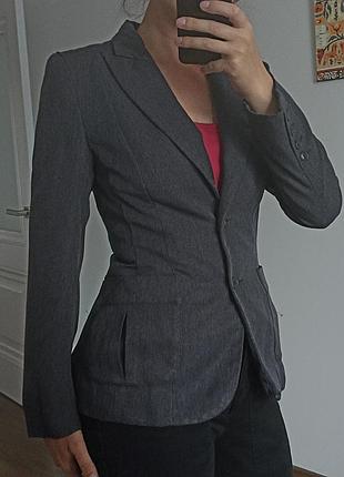 Пиджак темно серый