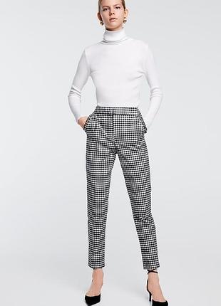 Легкі жіночі брюки в клітинку zara