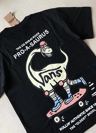 Футболка 100% котон принт saurus скейтборд динозавр