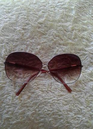 Винтажнный солнцезащитные очки-авиаторы с пластиковыми градиентными линзами