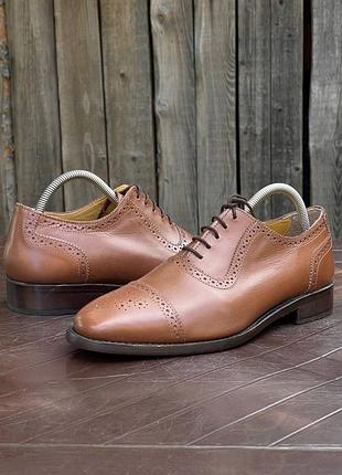 Samuel windsor мужские туфли коричневые кожаные брогированные размер 43 42