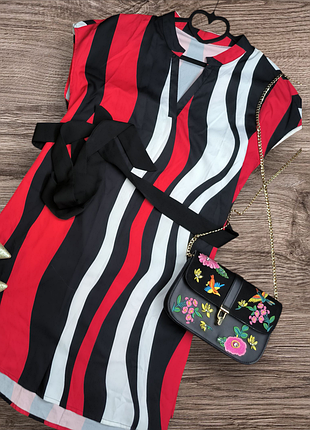 Яскрава сукня принтована сукня сукня принт яркое платье нарядное платье сукня shein нарядное платье