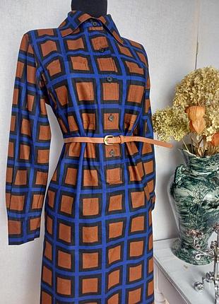 Платье. платье. виниажная. винтажное. винтаж. ретро. в клетку. платье винтажно.