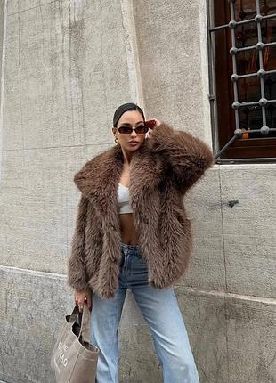 Шуба з еко хутра