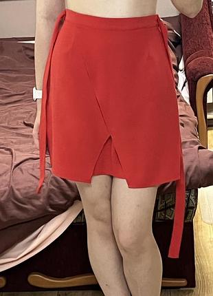 Червона міні спідниця 6