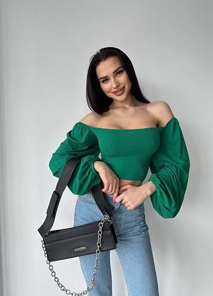 Топ шнурівка беж малина чорний зелений