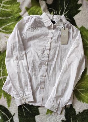 Дитяча рубашка біла шкільна р.140-134 cool club