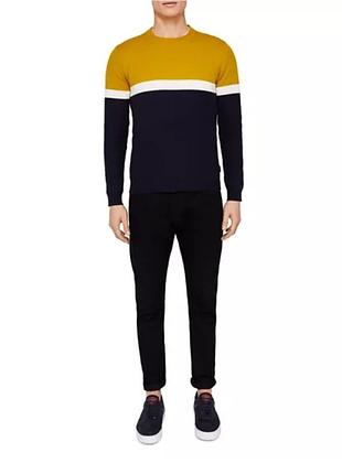 Свитер с круглым вырезом из смеси коттон полиэстер ted baker оригинал