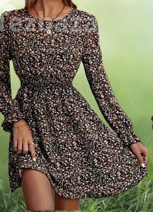 Брендовое вискозное шелковое платье миди