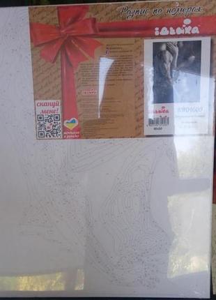 Картина по номерам над чорно сіра