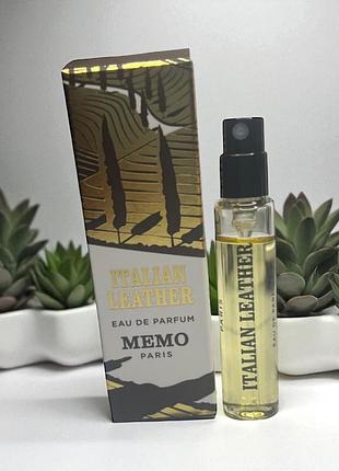 Memo paris italian leather парфюмированная вода унисекс 5мл