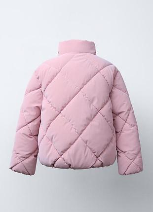 Стеганая прорезиненная куртка zara 4