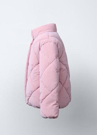 Стеганая прорезиненная куртка zara 3