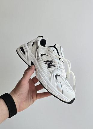 👟 кроссовки new balance 530 white black silver / наложка bs👟